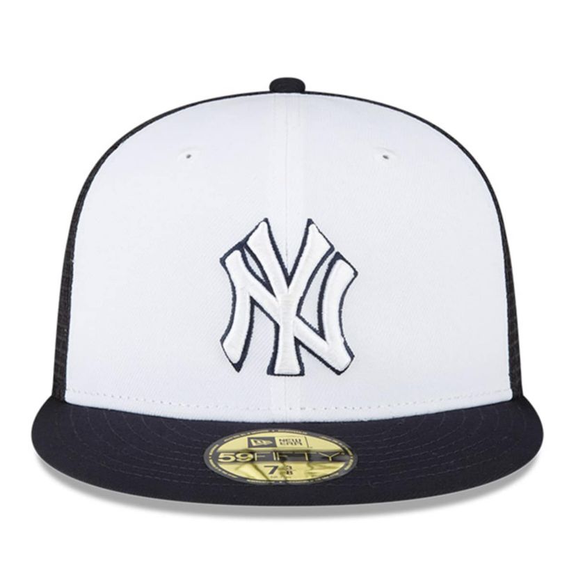 MLB White/Navy New York Yankees 2023 On-Field Batting Practice 59FIFTY Fitted Hat