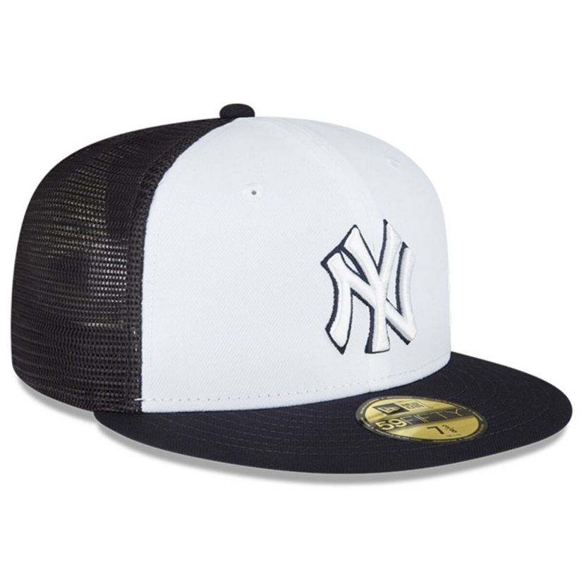 MLB White/Navy New York Yankees 2023 On-Field Batting Practice 59FIFTY Fitted Hat