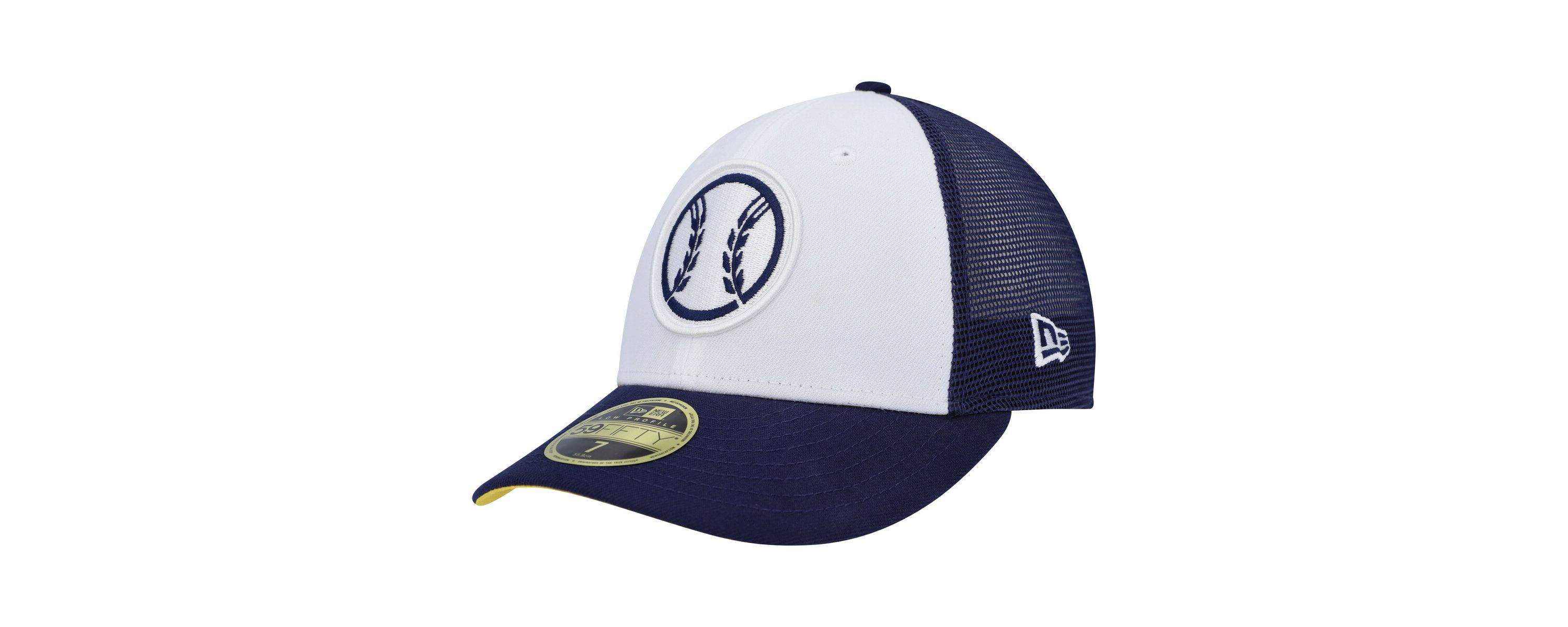 MLB White/Navy Milwaukee Brewers 2023 On-Field Batting Practice Low 59FIFTY Fitted Hat