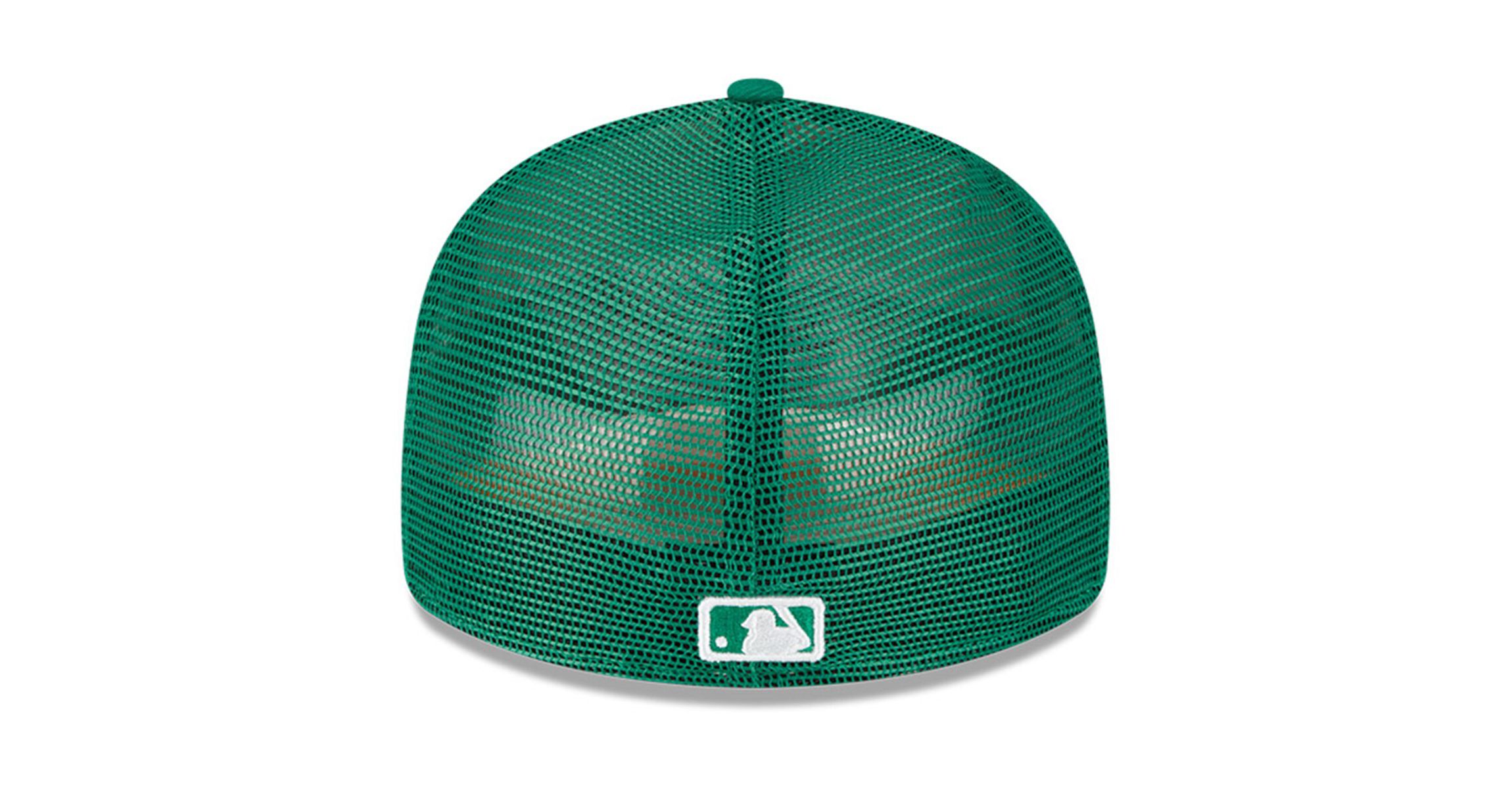 Oakland Athletics MLB White/Green Athletics 2023 On-Field Batting Practice Low 59FIFTY Fitted Hat