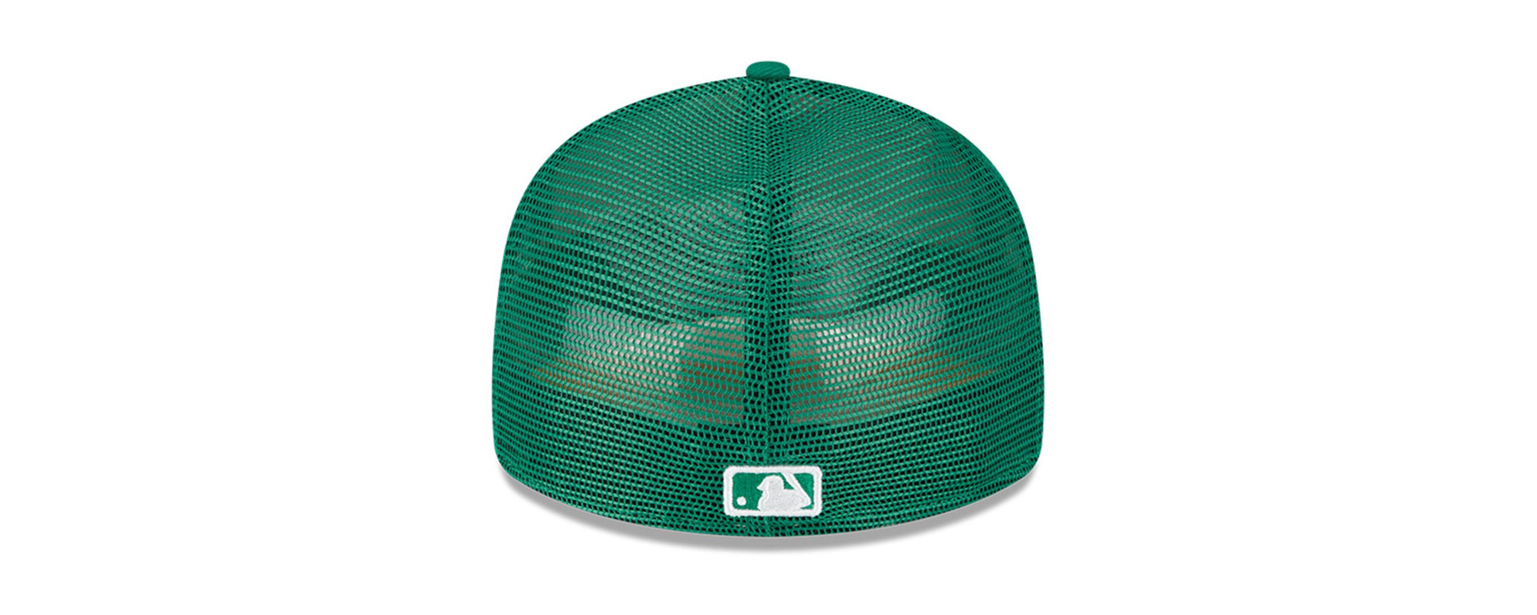 Oakland Athletics MLB White/Green Athletics 2023 On-Field Batting Practice Low 59FIFTY Fitted Hat