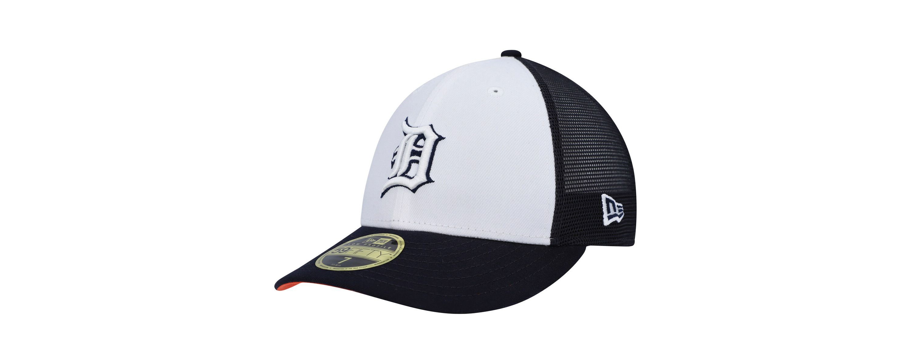 MLB White/Navy Detroit Tigers 2023 On-Field Batting Practice Low 59FIFTY Fitted Hat