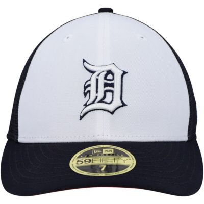 MLB White/Navy Detroit Tigers 2023 On-Field Batting Practice Low 59FIFTY Fitted Hat