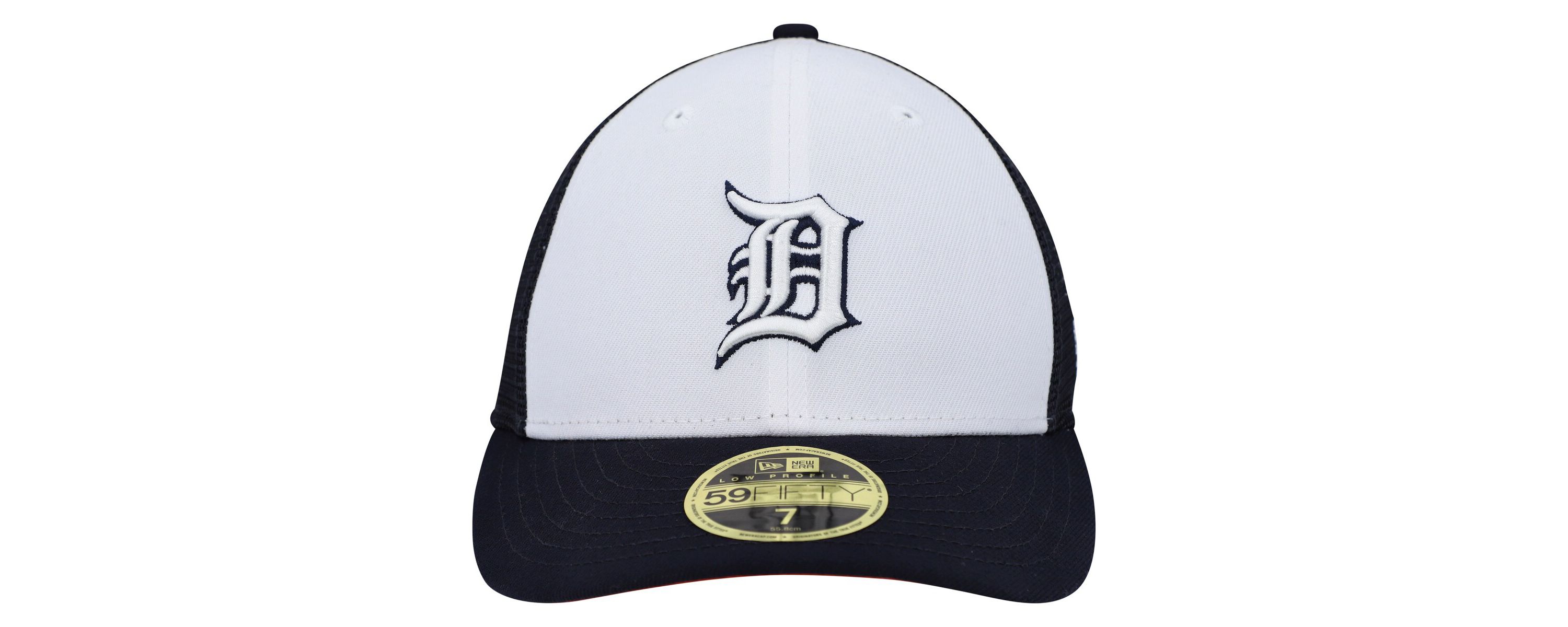 MLB White/Navy Detroit Tigers 2023 On-Field Batting Practice Low 59FIFTY Fitted Hat