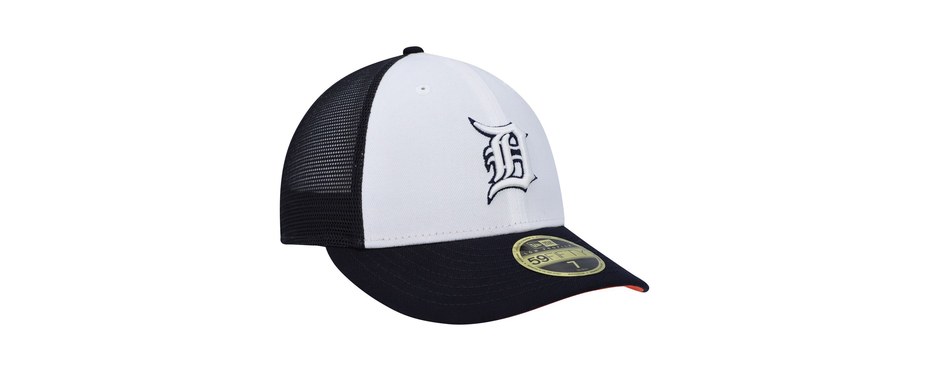 MLB White/Navy Detroit Tigers 2023 On-Field Batting Practice Low 59FIFTY Fitted Hat