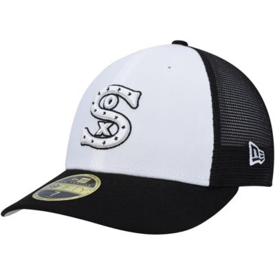 Chicago White Sox MLB White/Black 2023 On-Field Batting Practice Low 59FIFTY Fitted Hat