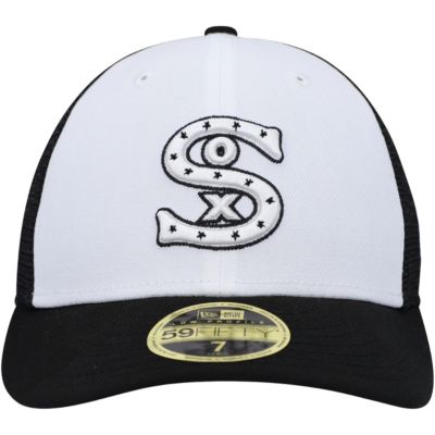 Chicago White Sox MLB White/Black 2023 On-Field Batting Practice Low 59FIFTY Fitted Hat