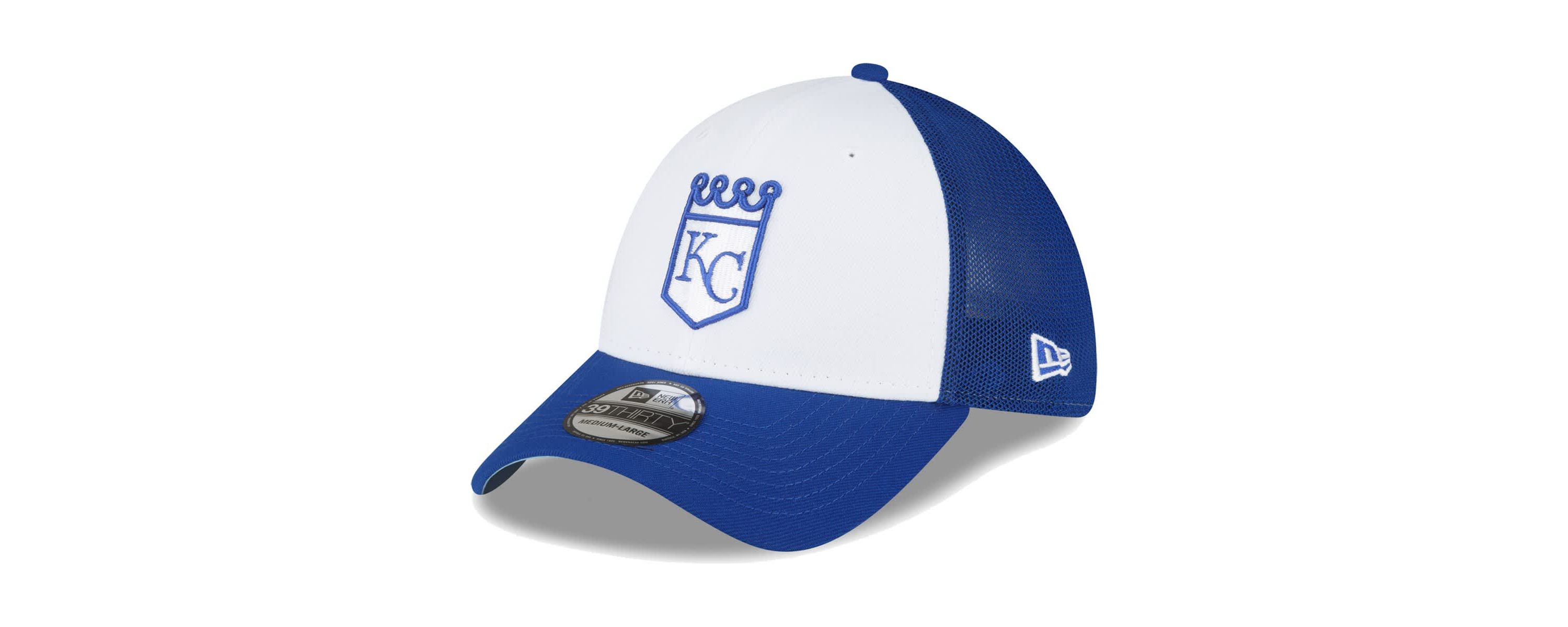 MLB Royal/White Kansas City Royals 2023 On-Field Batting Practice 39THIRTY Flex Hat