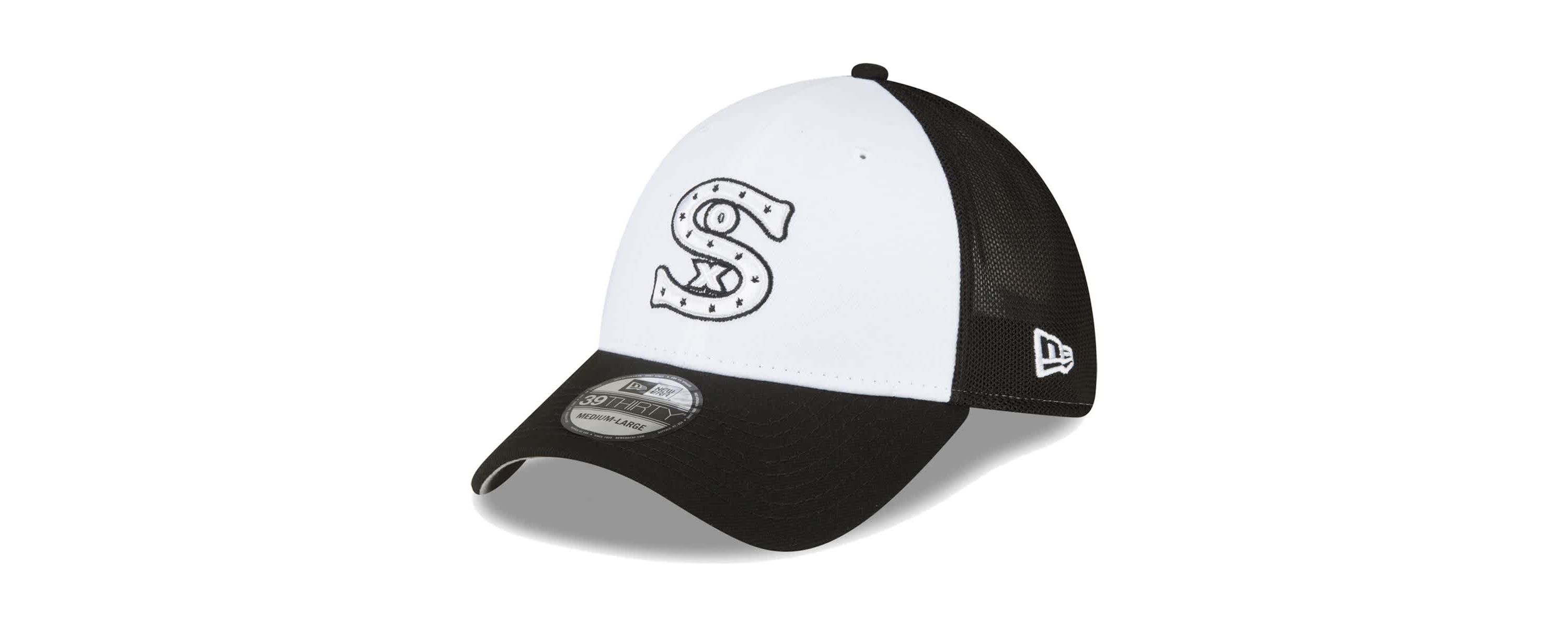 Chicago White Sox MLB Black/White Chicago Sox 2023 On-Field Batting Practice 39THIRTY Flex Hat