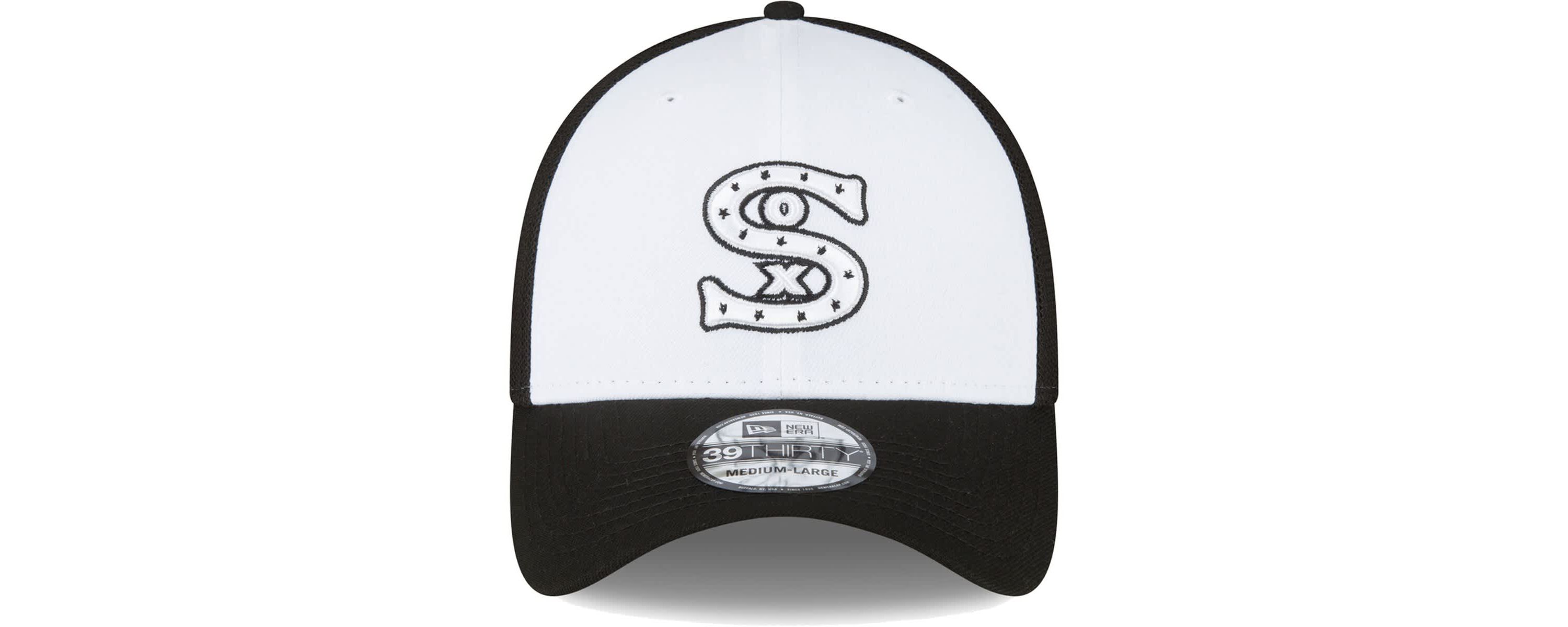 Chicago White Sox MLB Black/White Chicago Sox 2023 On-Field Batting Practice 39THIRTY Flex Hat