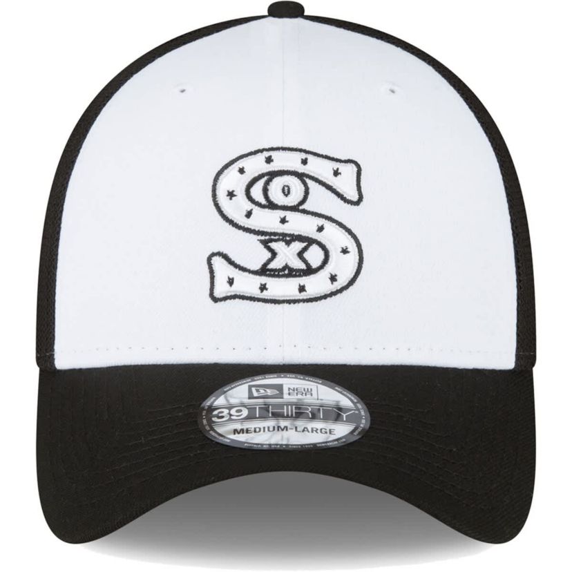 Chicago White Sox MLB Black/White Chicago Sox 2023 On-Field Batting Practice 39THIRTY Flex Hat