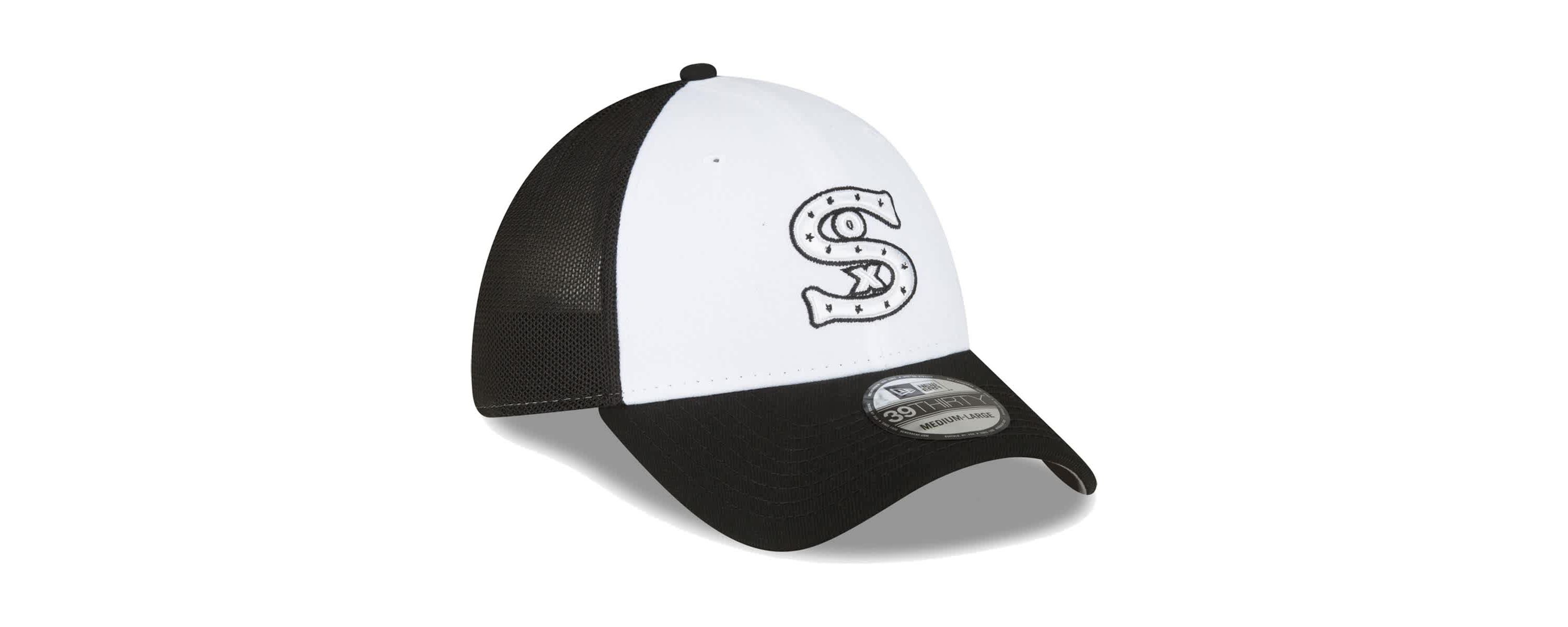 Chicago White Sox MLB Black/White Chicago Sox 2023 On-Field Batting Practice 39THIRTY Flex Hat