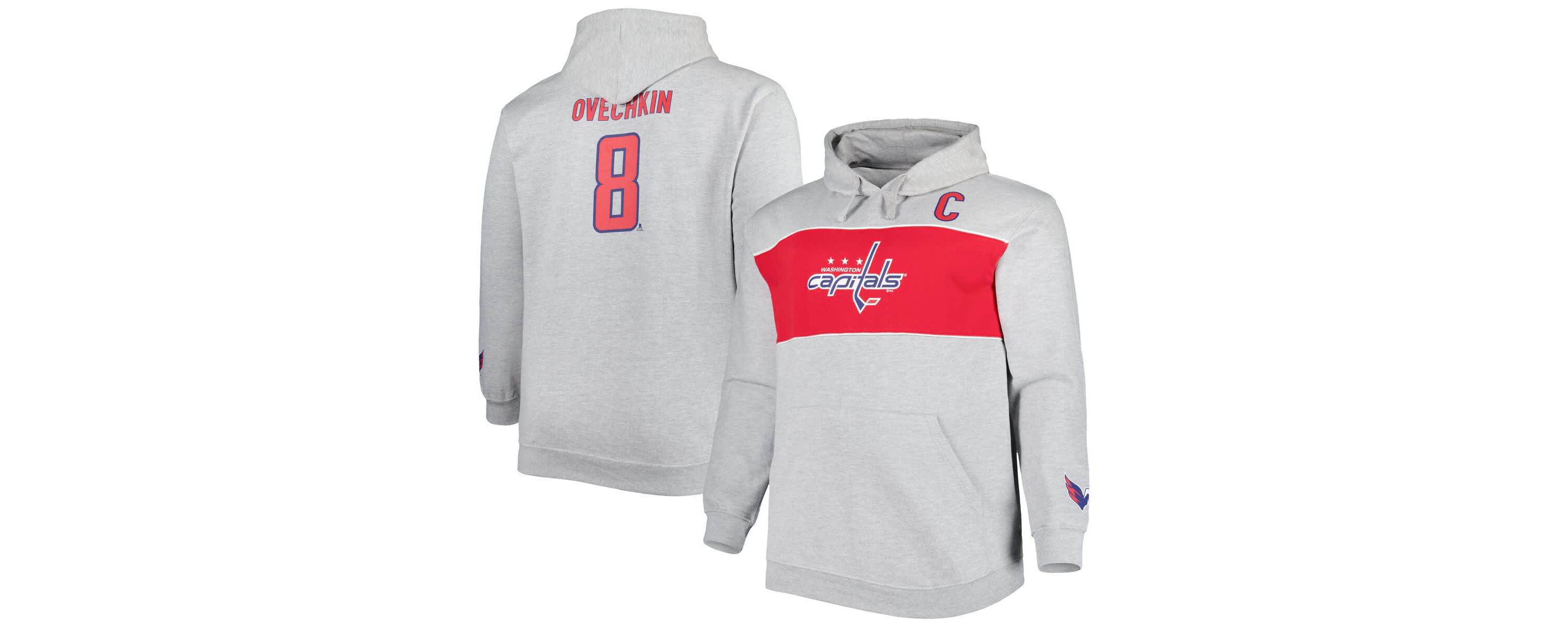 NHL Alexander Ovechkin Washington Capitals Big & Tall Player Pullover Hoodie