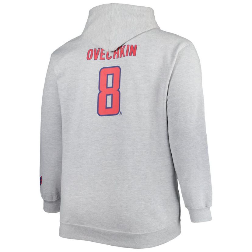 NHL Alexander Ovechkin Washington Capitals Big & Tall Player Pullover Hoodie