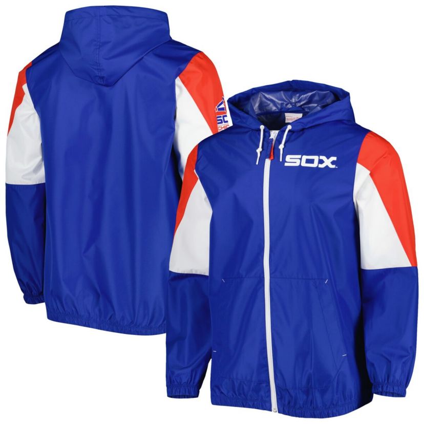 Chicago White Sox MLB Chicago Sox Throw It Back Full-Zip Windbreaker Jacket