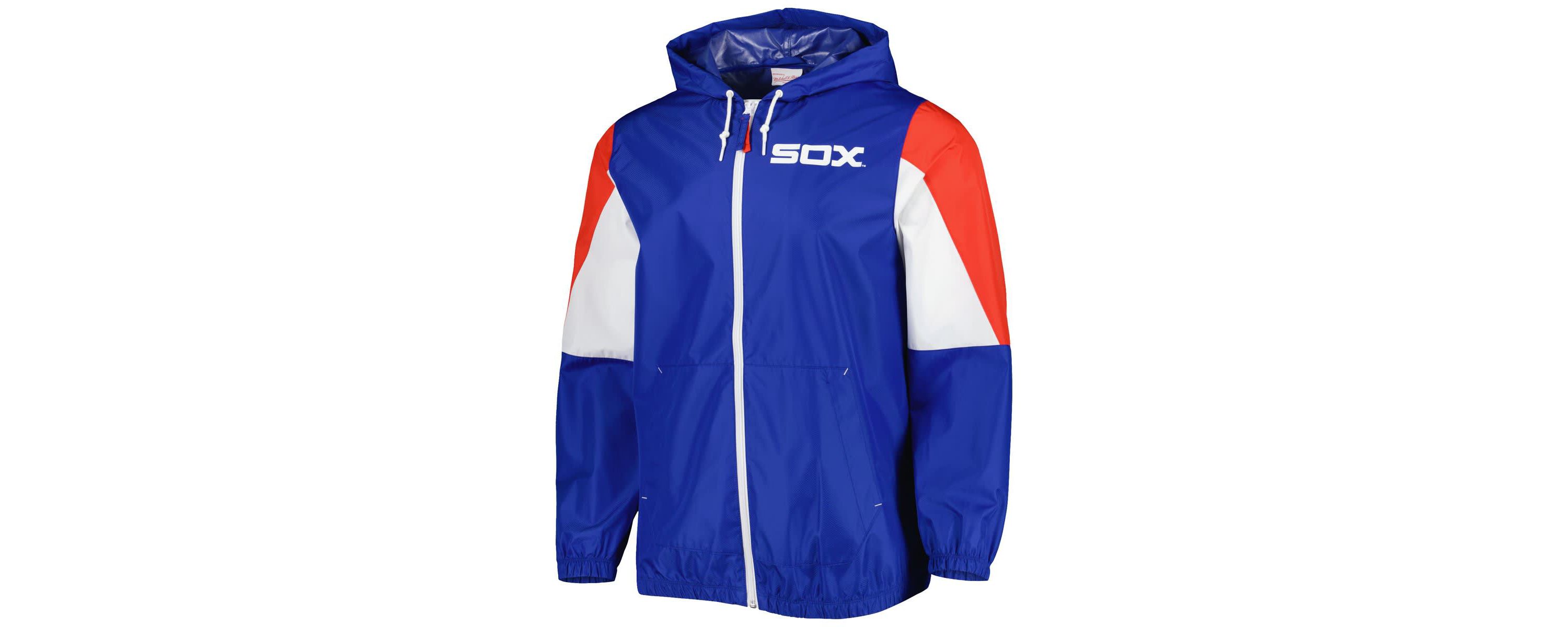 Chicago White Sox MLB Chicago Sox Throw It Back Full-Zip Windbreaker Jacket