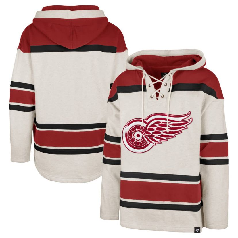 NHL Detroit Wings Rockaway Lace-Up Pullover Hoodie