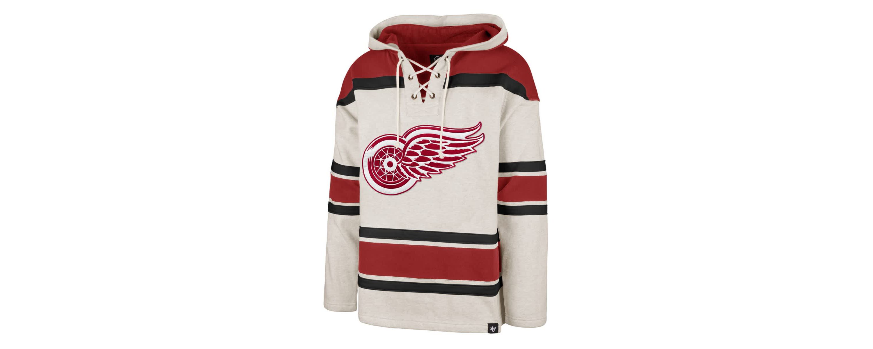 NHL Detroit Wings Rockaway Lace-Up Pullover Hoodie