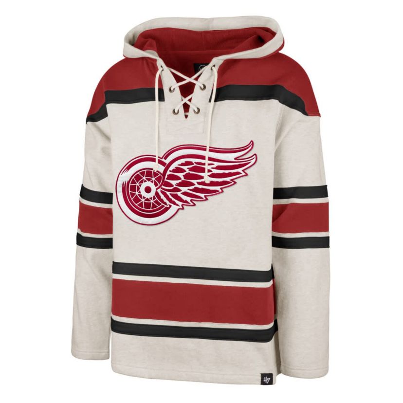 NHL Detroit Wings Rockaway Lace-Up Pullover Hoodie