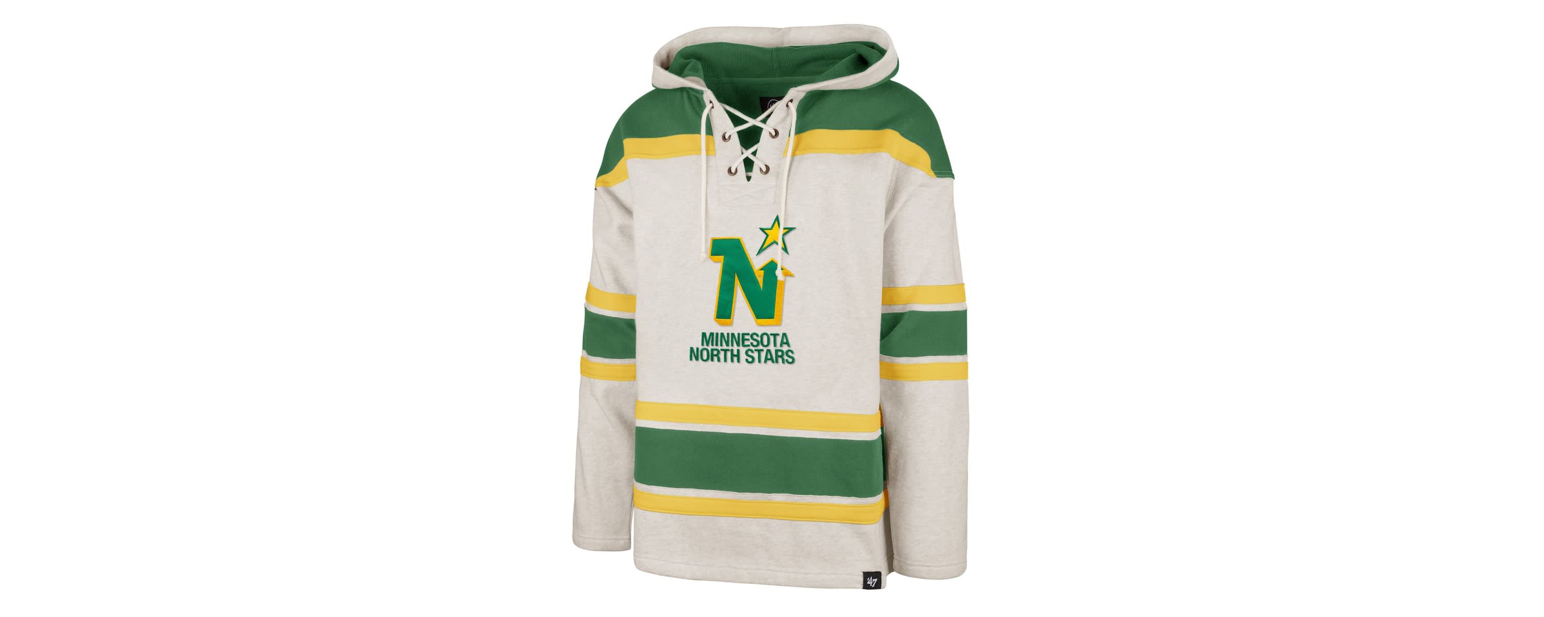 Vintage Hockey Minnesota North Stars Rockaway Lace-Up Pullover Hoodie