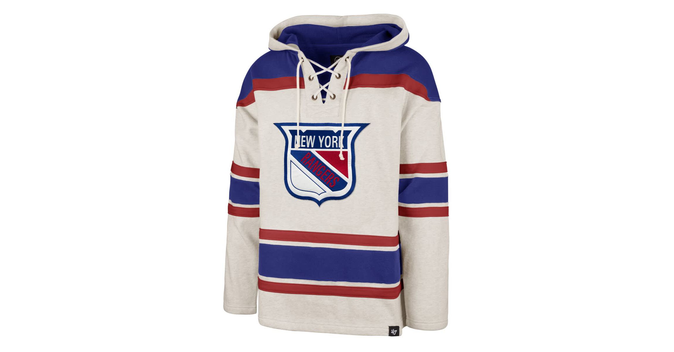 NHL New York Rangers Rockaway Lace-Up Pullover Hoodie