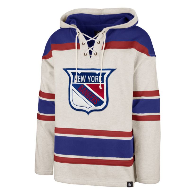 NHL New York Rangers Rockaway Lace-Up Pullover Hoodie