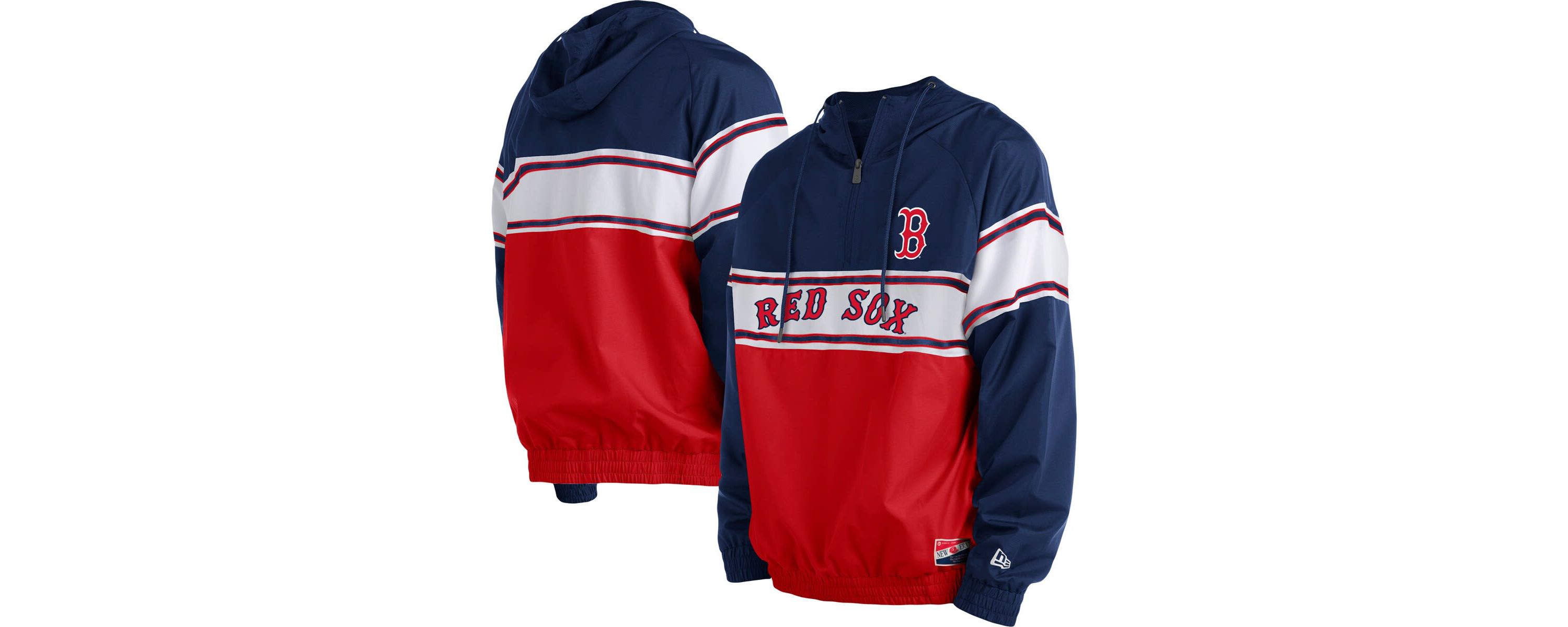 Boston Red Sox MLB Boston Sox Ripstop Raglan Quarter-Zip Hoodie