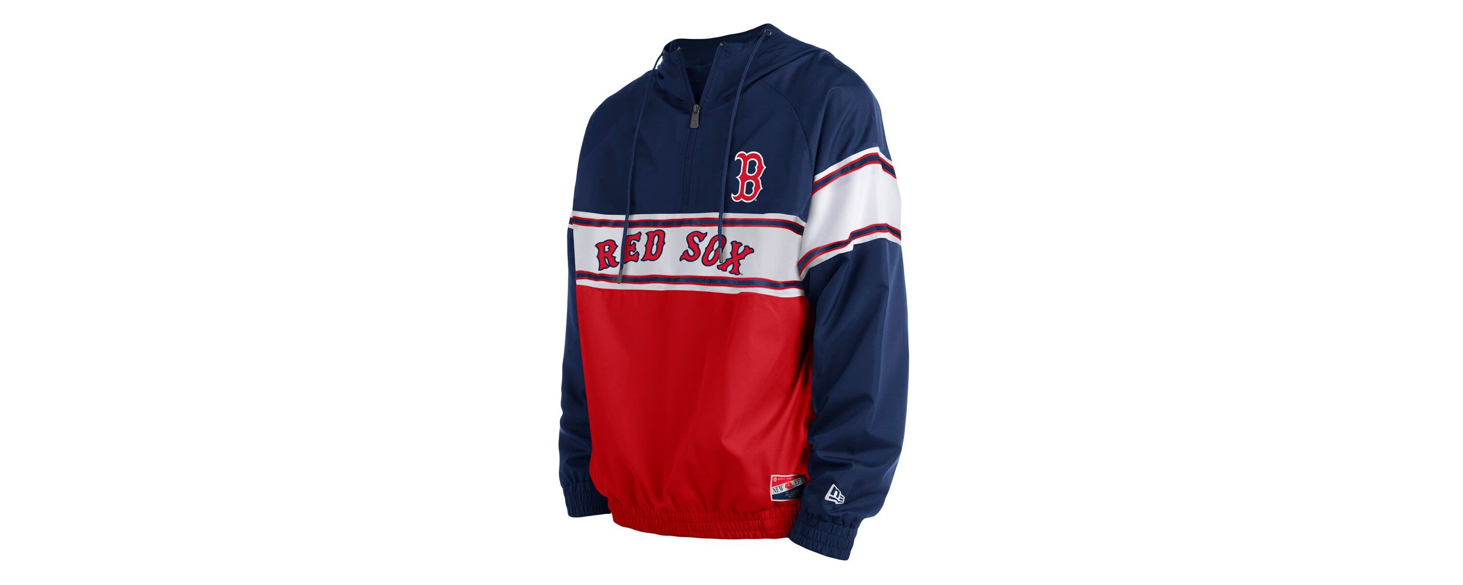 Boston Red Sox MLB Boston Sox Ripstop Raglan Quarter-Zip Hoodie