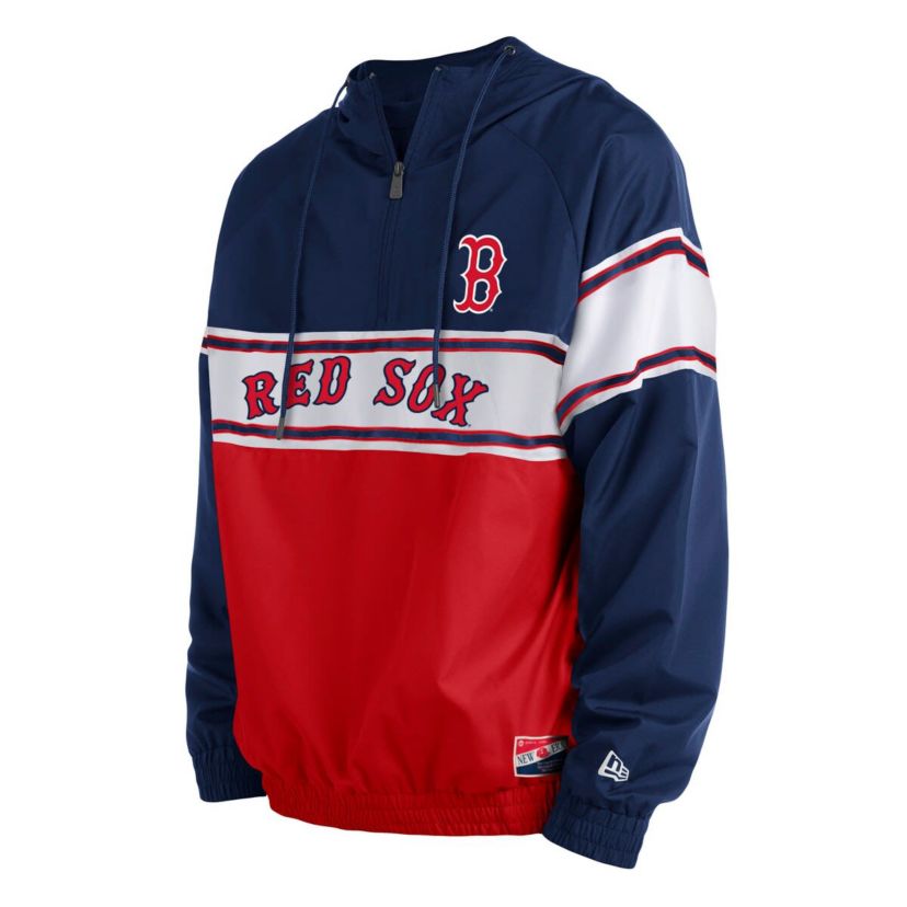 Boston Red Sox MLB Boston Sox Ripstop Raglan Quarter-Zip Hoodie