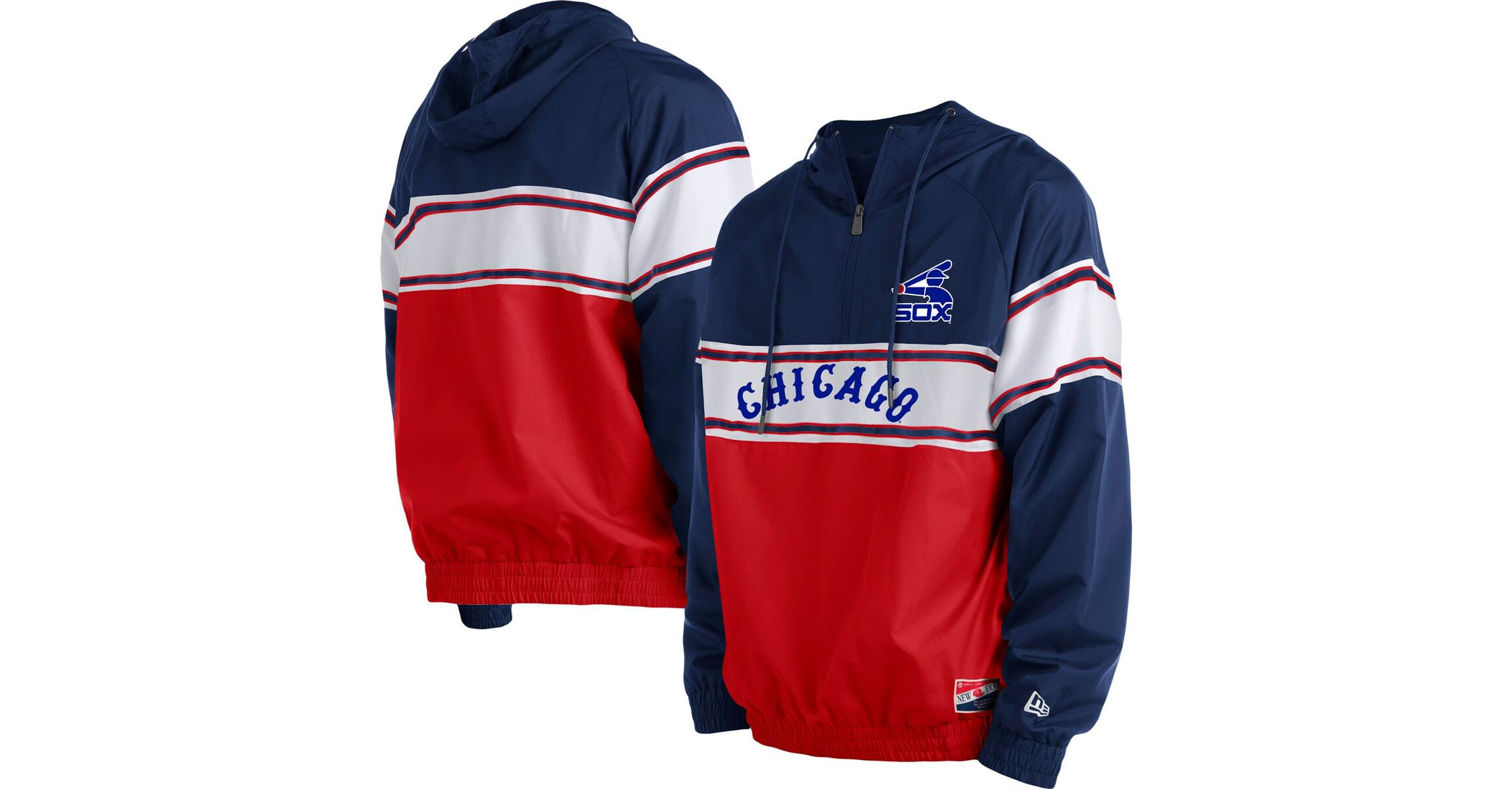 Chicago White Sox MLB Chicago Sox Ripstop Raglan Quarter-Zip Hoodie