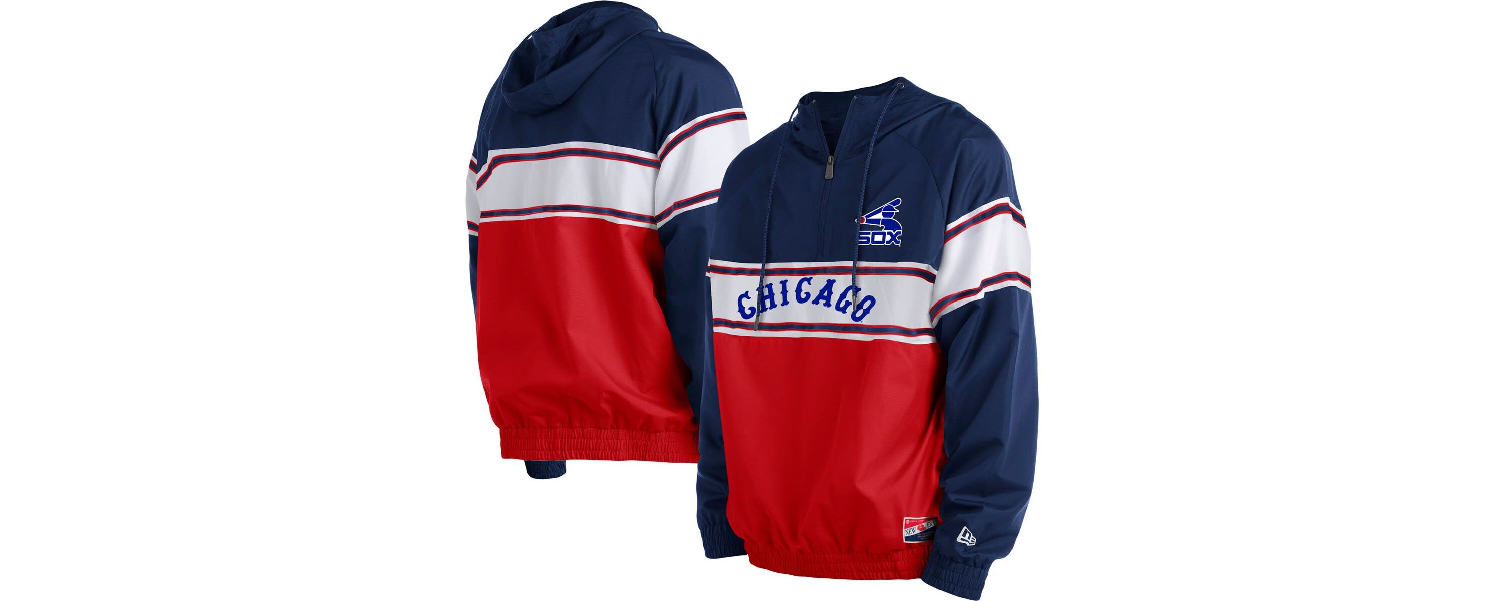 Chicago White Sox MLB Chicago Sox Ripstop Raglan Quarter-Zip Hoodie