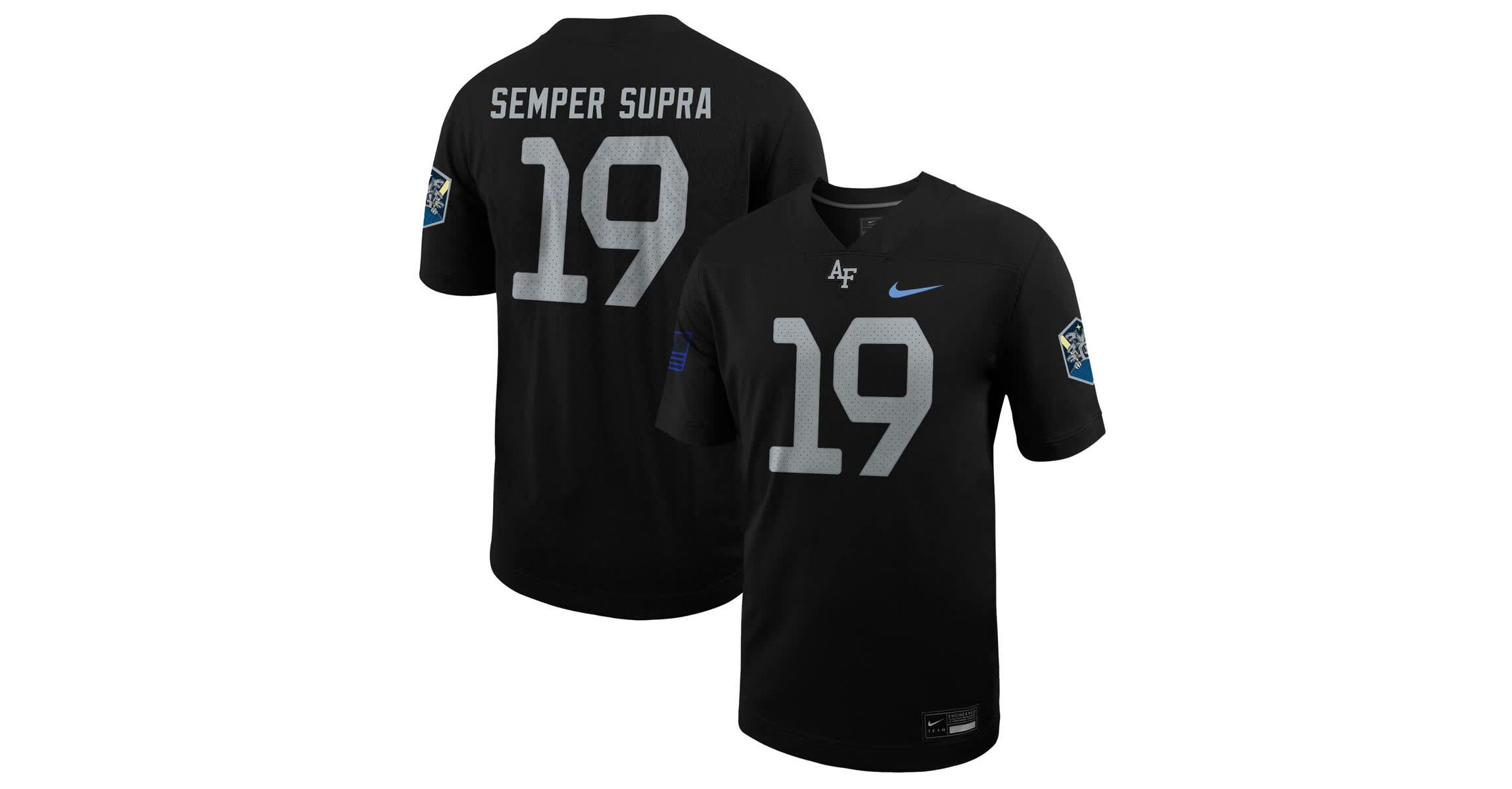 NCAA Nike #19 Air Force Falcons Space Force Rivalry Alternate Game Football Jersey