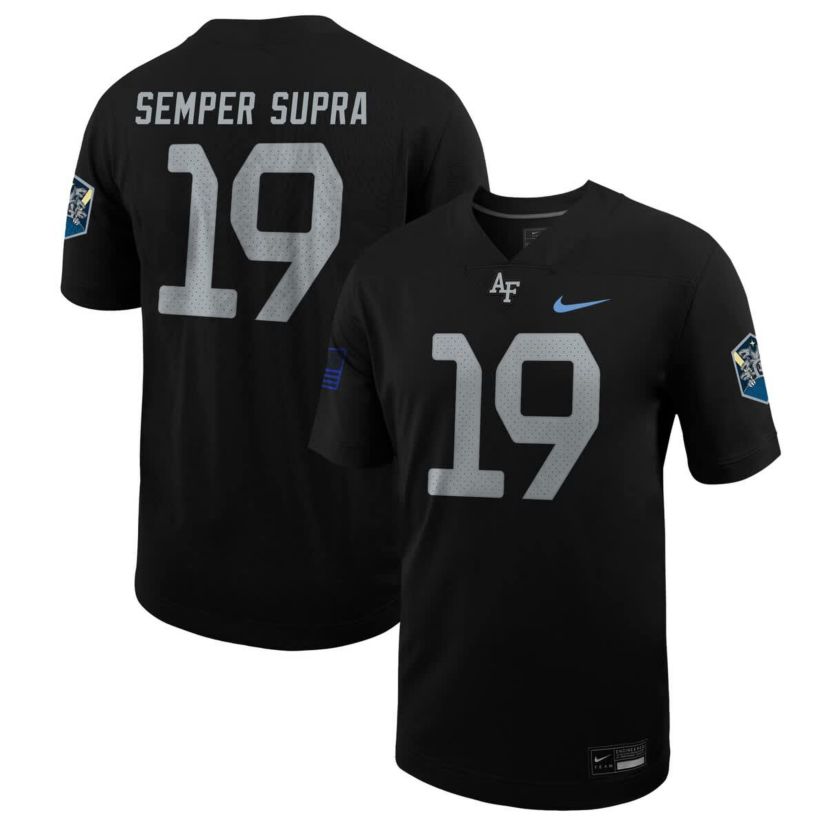 NCAA Nike #19 Air Force Falcons Space Force Rivalry Alternate Game Football Jersey