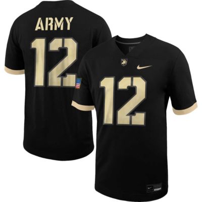 Men's Army Black Knights NCAA Nike #12 Army Knights Untouchable Football Jersey, Large