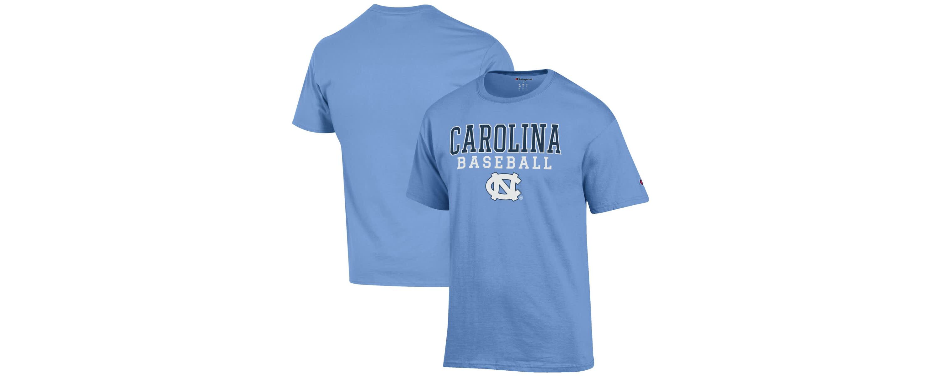 NCAA Carolina North Carolina Tar Heels Baseball Stack T-Shirt