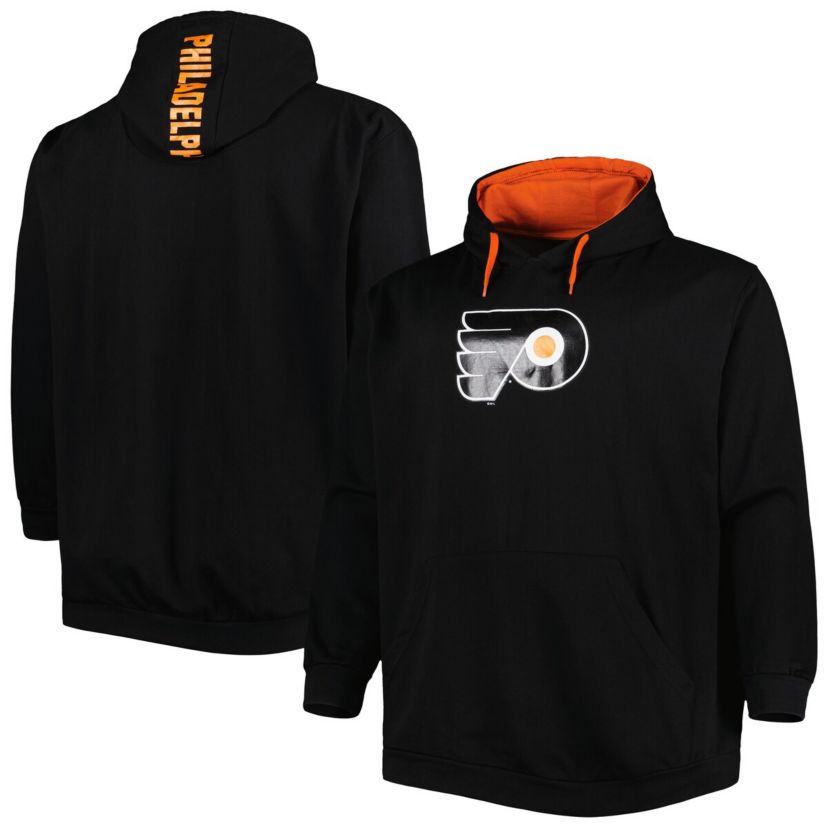 NHL Philadelphia Flyers Big & Tall Fleece Pullover Hoodie