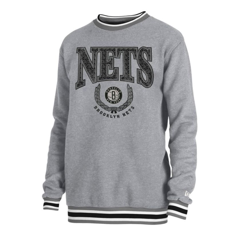 NBA Unisex Brooklyn Nets Vintage Throwback Crew Sweatshirt