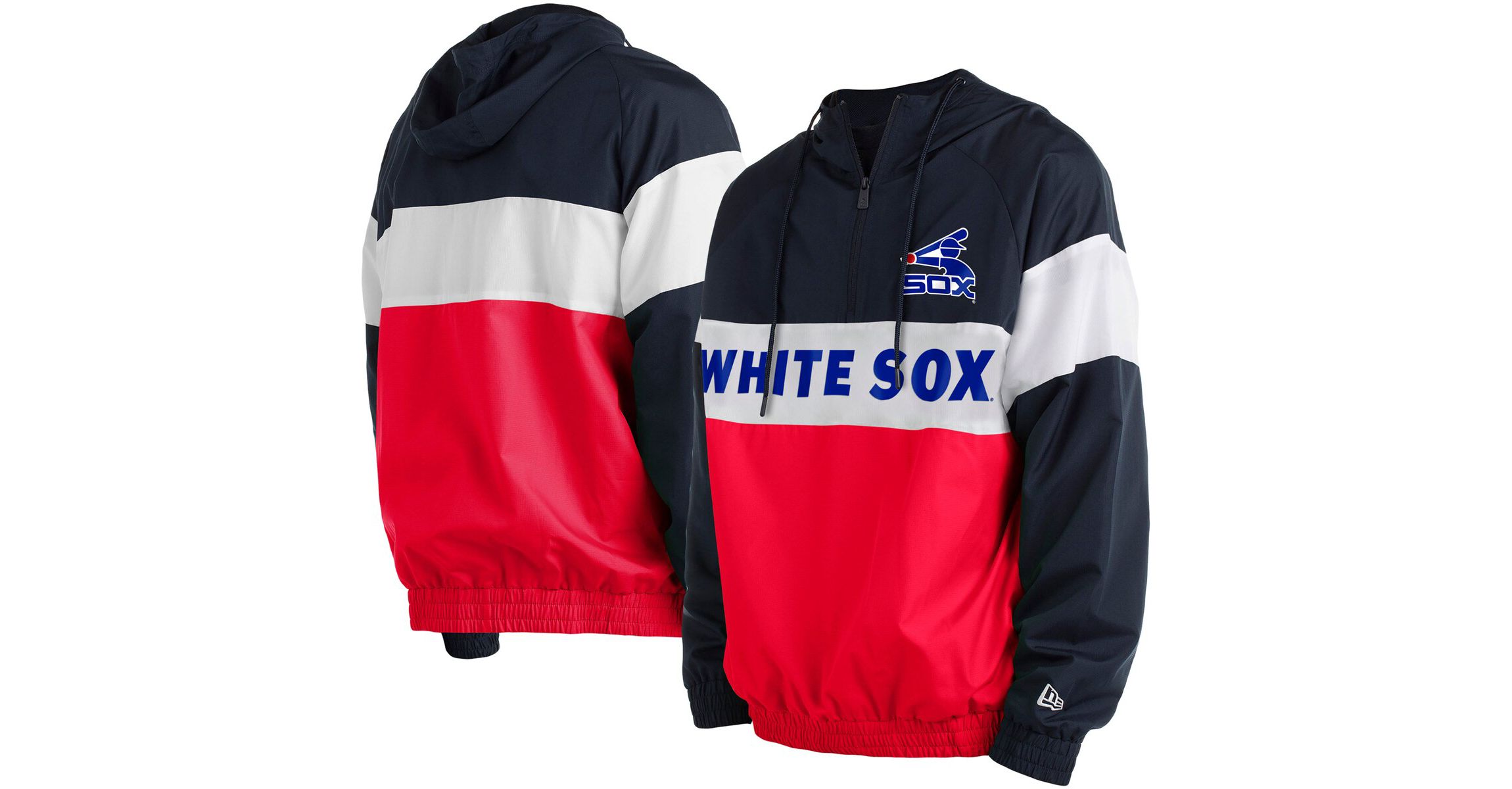Chicago White Sox MLB Chicago Sox Raglan Quarter-Zip Hoodie