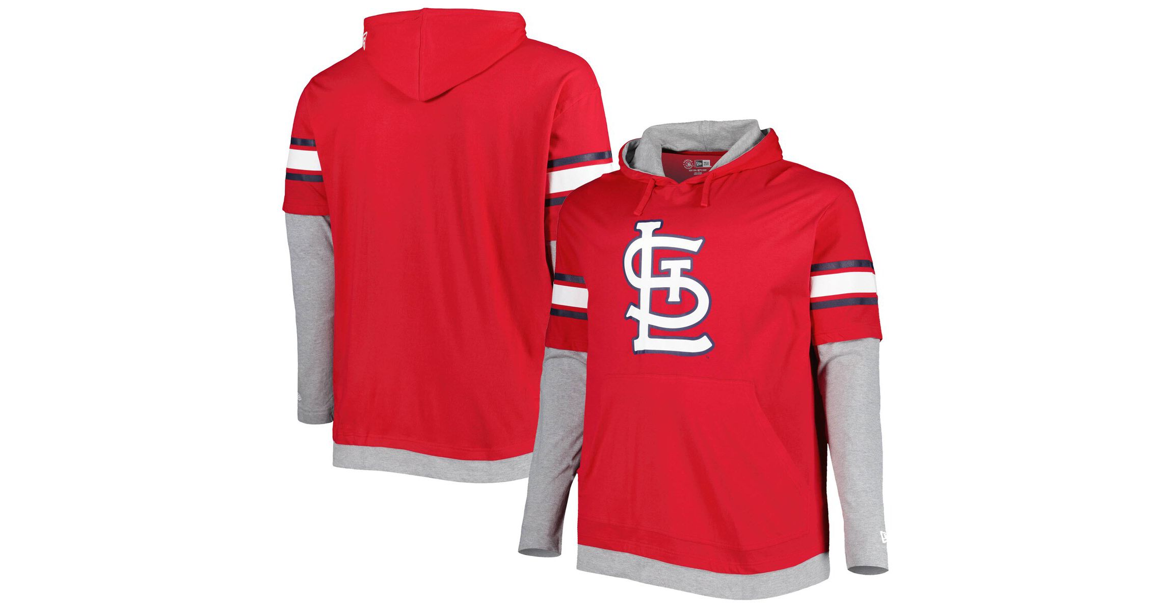 MLB St. Louis Cardinals Big & Tall Twofer Pullover Hoodie