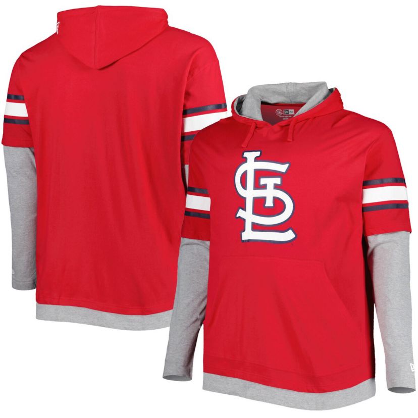 MLB St. Louis Cardinals Big & Tall Twofer Pullover Hoodie