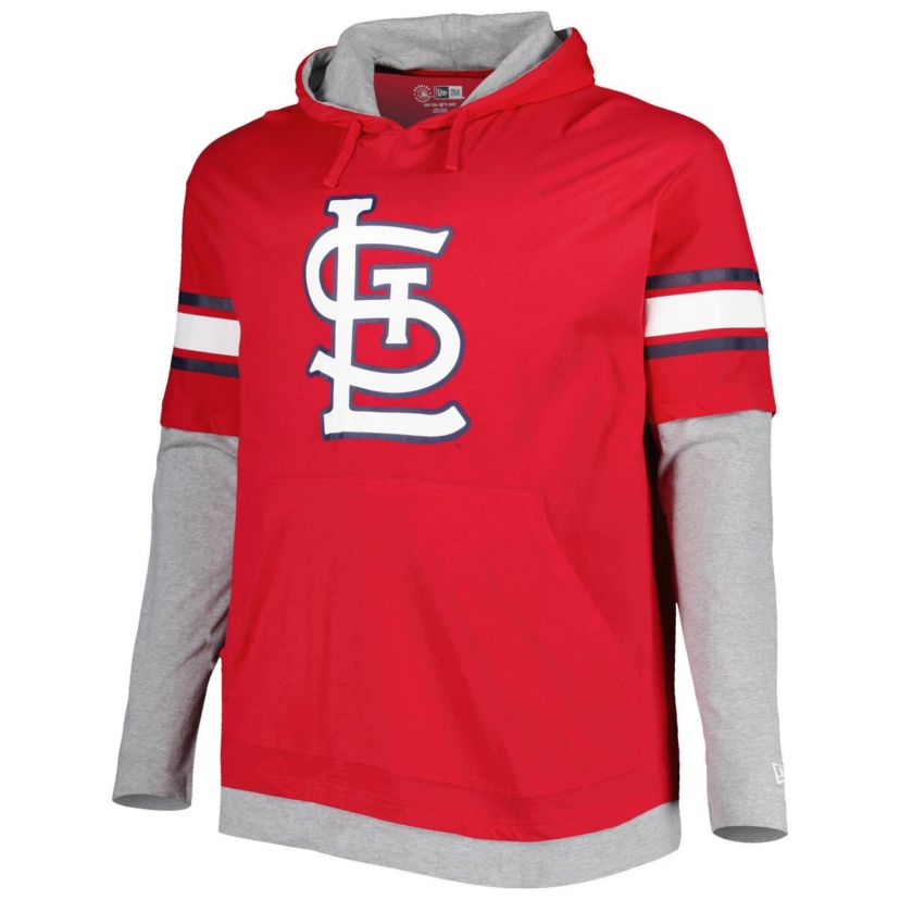 MLB St. Louis Cardinals Big & Tall Twofer Pullover Hoodie