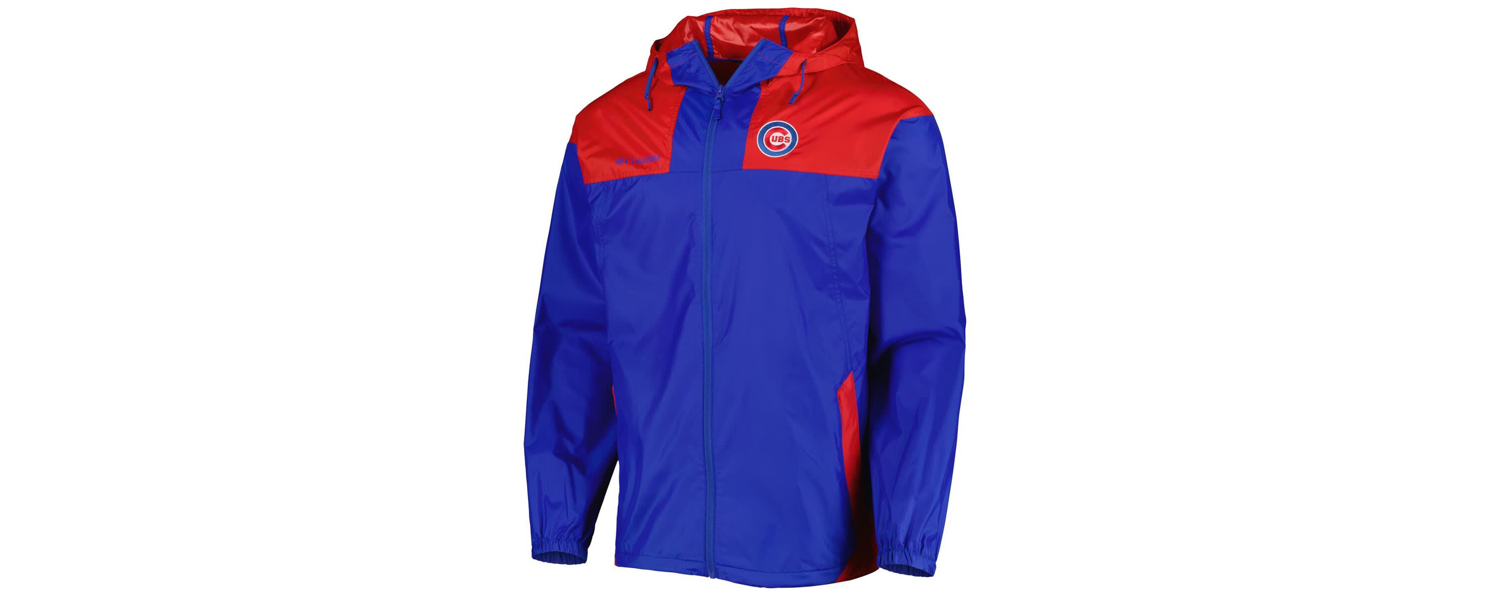 MLB Chicago Cubs Omni-Shade Flash Forward Challenger Full-Zip Windbreaker Jacket