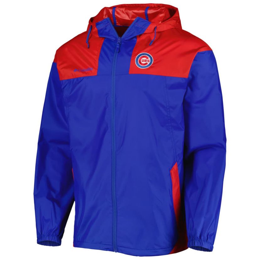 MLB Chicago Cubs Omni-Shade Flash Forward Challenger Full-Zip Windbreaker Jacket
