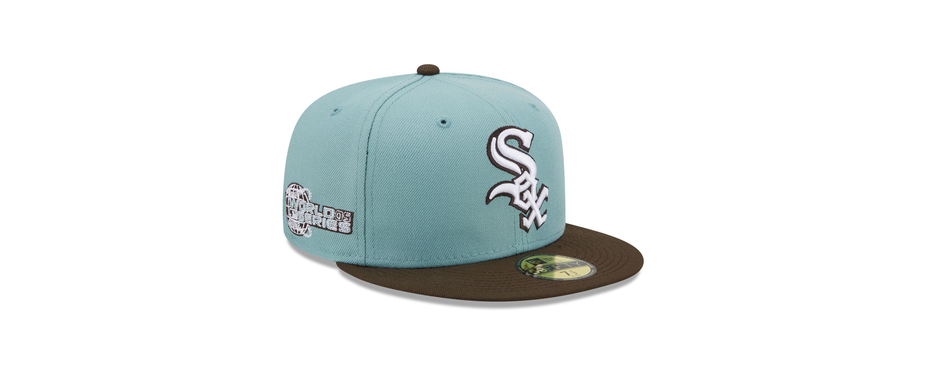 Chicago White Sox MLB Light Blue/Brown Chicago Sox 2005 World Series Beach Kiss 59FIFTY Fitted Hat