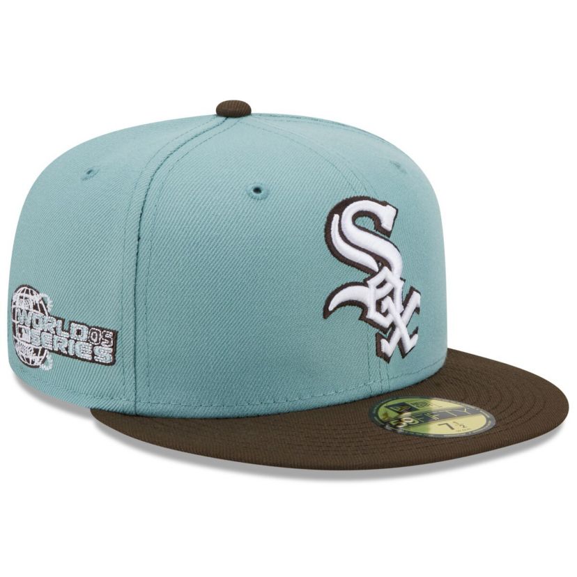 Chicago White Sox MLB Light Blue/Brown Chicago Sox 2005 World Series Beach Kiss 59FIFTY Fitted Hat