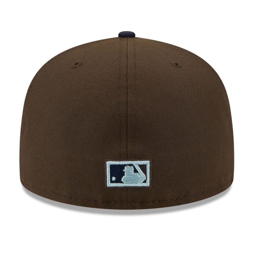 Chicago White Sox MLB Brown/Navy Chicago Sox Comiskey Park 75th Anniversary Walnut 9FIFTY Fitted Hat
