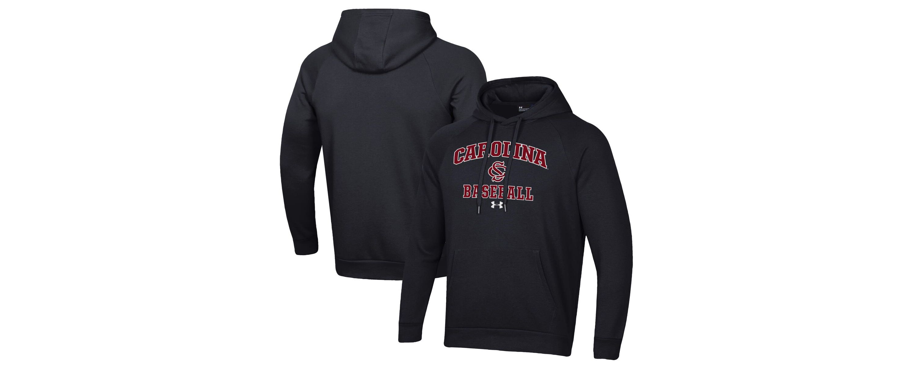 NCAA Under Armour South Carolina Gamecocks Baseball All Day Arch Fleece Pullover Hoodie
