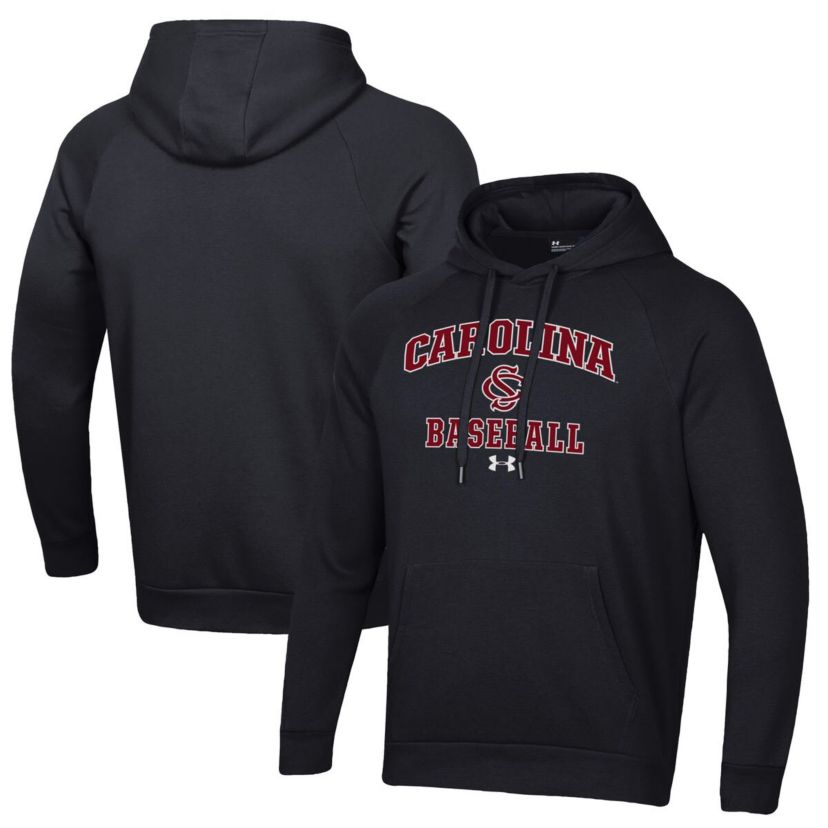 NCAA Under Armour South Carolina Gamecocks Baseball All Day Arch Fleece Pullover Hoodie