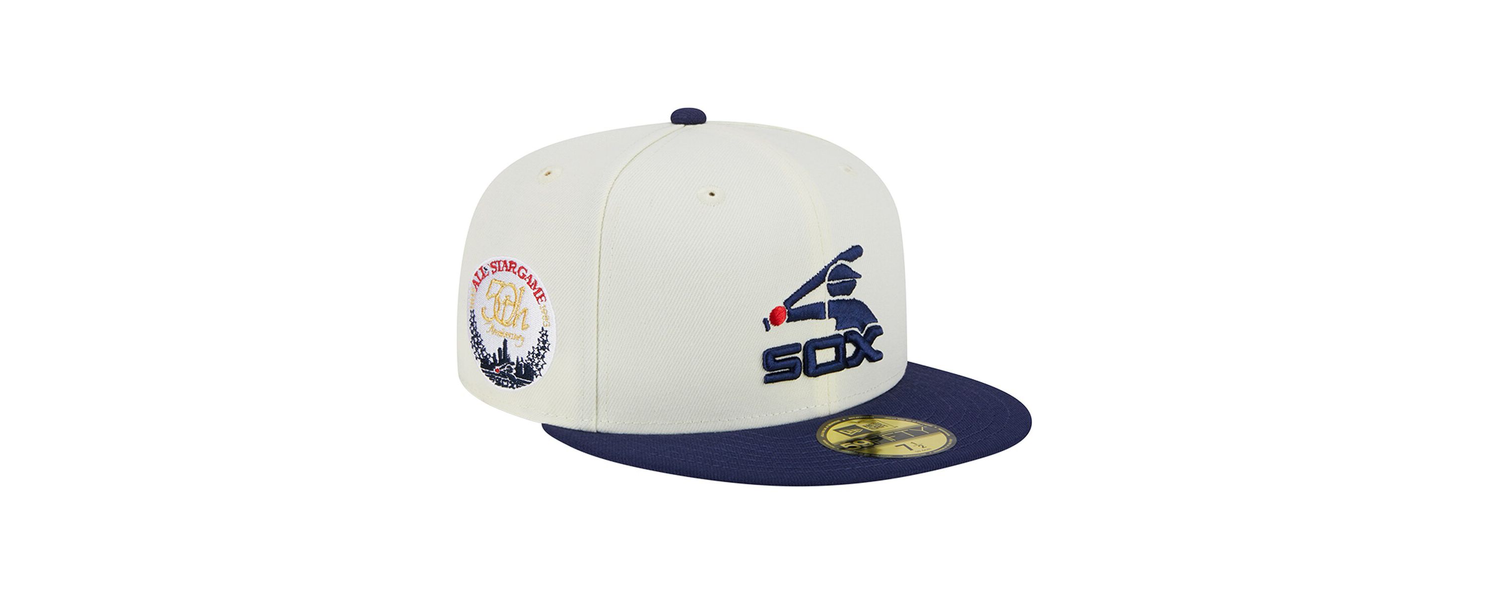 Chicago White Sox MLB Stone/Navy Chicago Sox Retro 59FIFTY Fitted Hat
