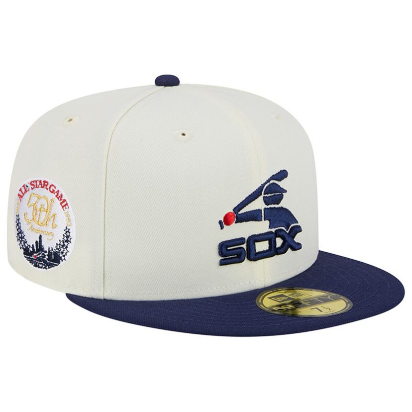Chicago White Sox MLB Stone/Navy Chicago Sox Retro 59FIFTY Fitted Hat
